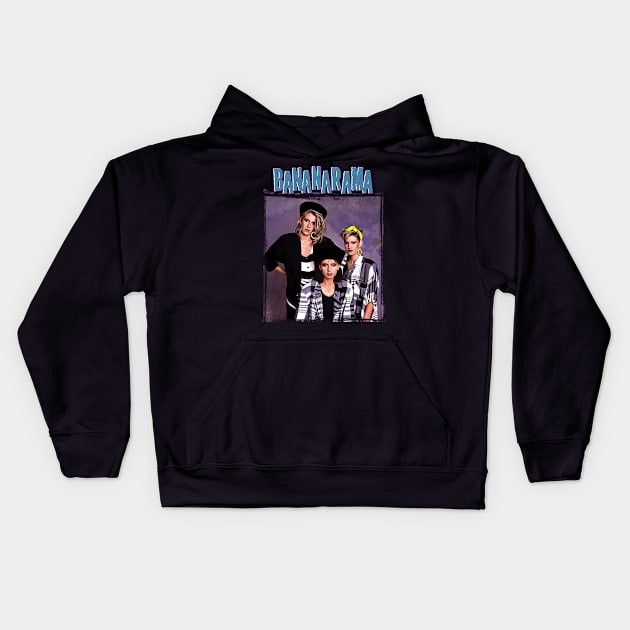 Bananarama Band Kids Hoodie by keng-dela